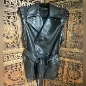 Rag & Bone Leather Vest size 6